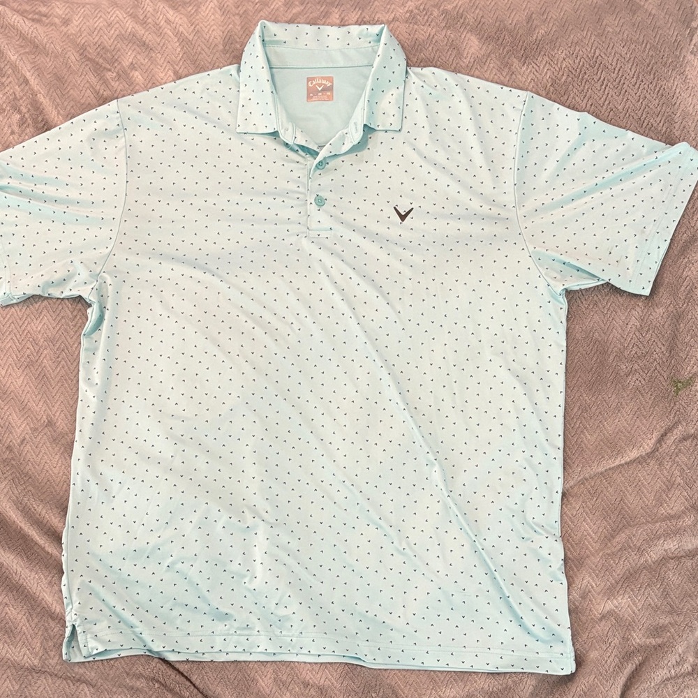 Men's Light Blue Callaway Polo Shirt